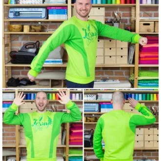 Чоловічий світшот вільного крою з круглою горловиною, розміри S-XXL