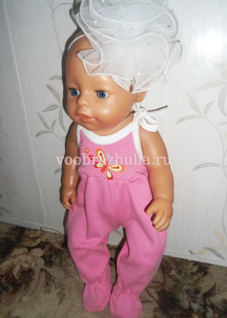 Повзунки на зав’язках для ляльки Baby Born