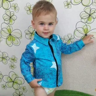 Викройка дитячої сорочки Розмірна сітка 98-164