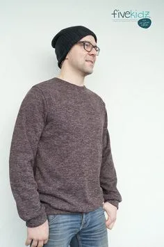 Чоловічий світшот вільного крою з круглою горловиною, розміри S-XXL