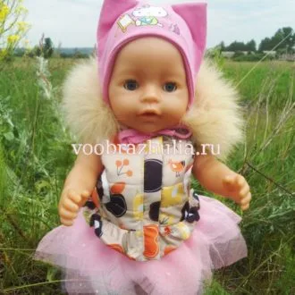 Трикотажна туніка для ляльок Baby Born та Anabel