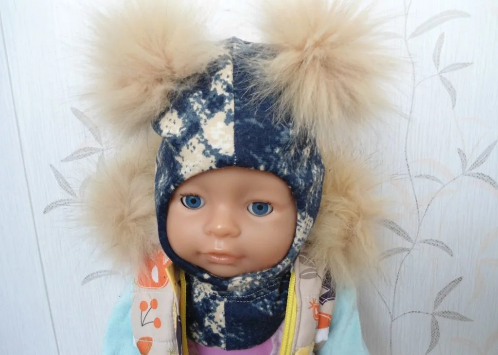 Шолом із помпонами для ляльки Baby Born