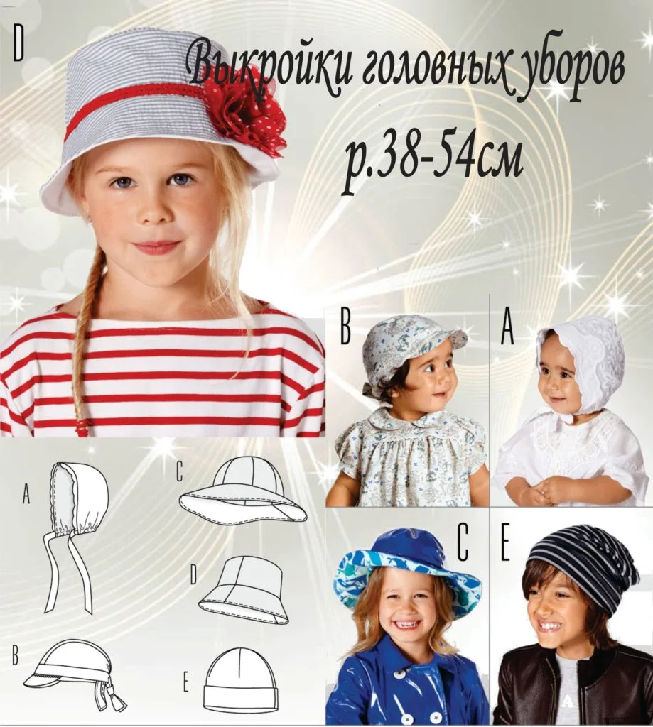 Дитячі головні убори (шапка, панама, бандана, чепчик)