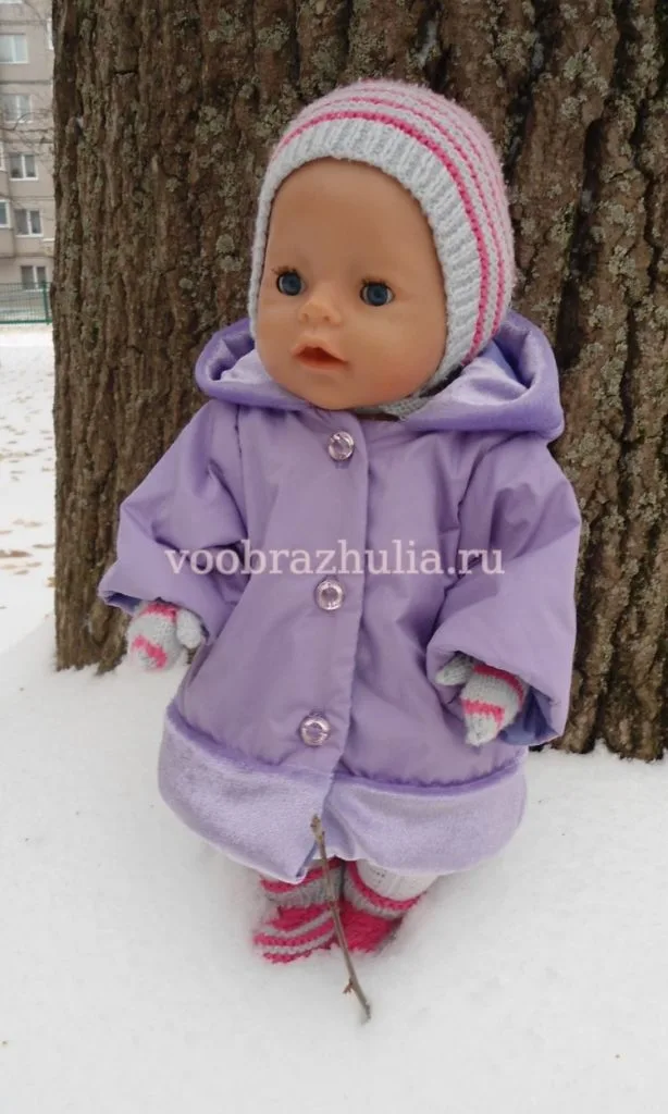 Пальто для ляльки Baby Born з капюшоном