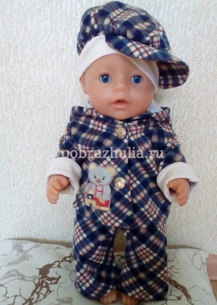 Теплий костюм «Мішутка» для ляльки Baby Born