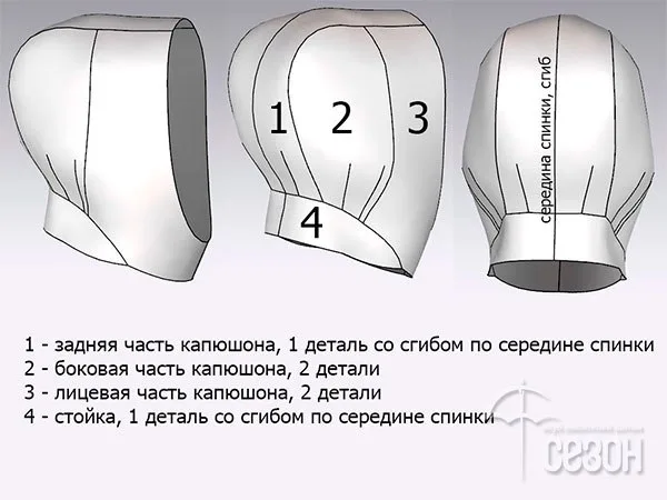 Капюшон зі стійкою