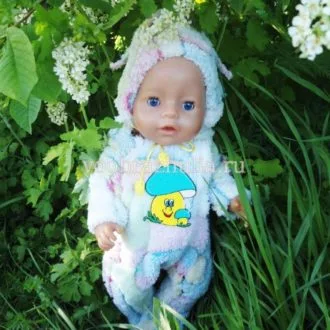 Трикотажне плаття для ляльки Baby Born (розмір 43см)