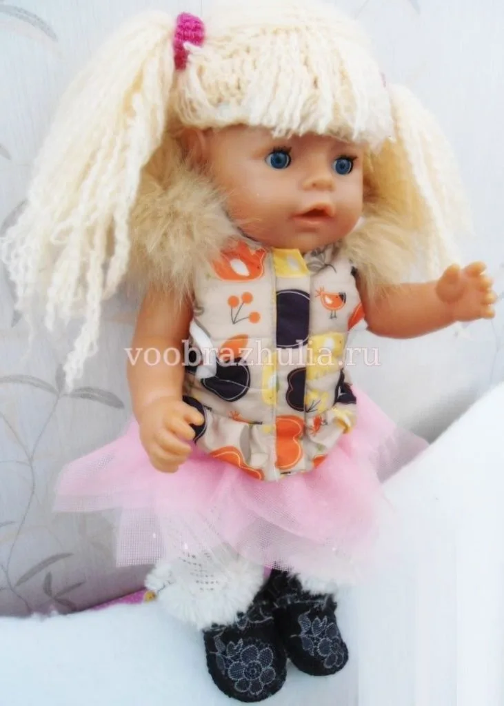 Уггі з хутром для ляльки Baby Born
