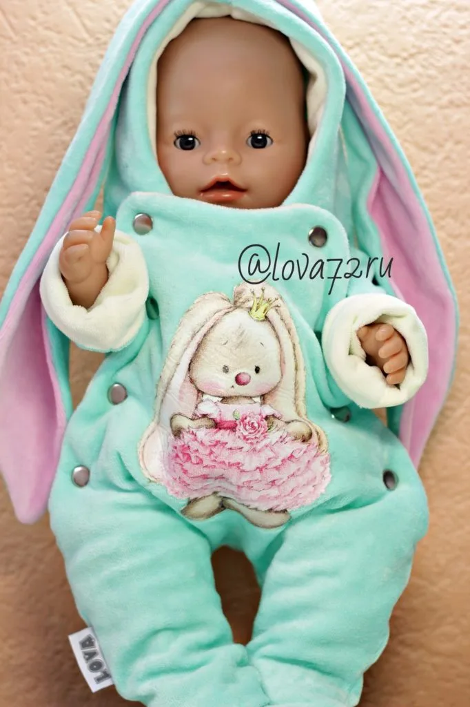 Комбінезон «Зайчик Мі» для ляльки Baby Born