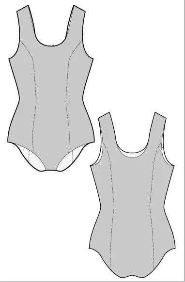 Базовий купальник на розмір 89cm - 68cm - 92cm