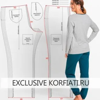 Піжамні штани XXS-XXL