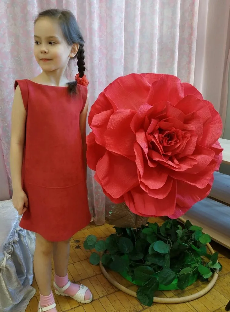 Замшева сукня для дівчинки (розмір 98-122)