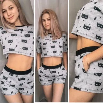 Дитяча піжама з рукавом реглан (98, 104, 110)