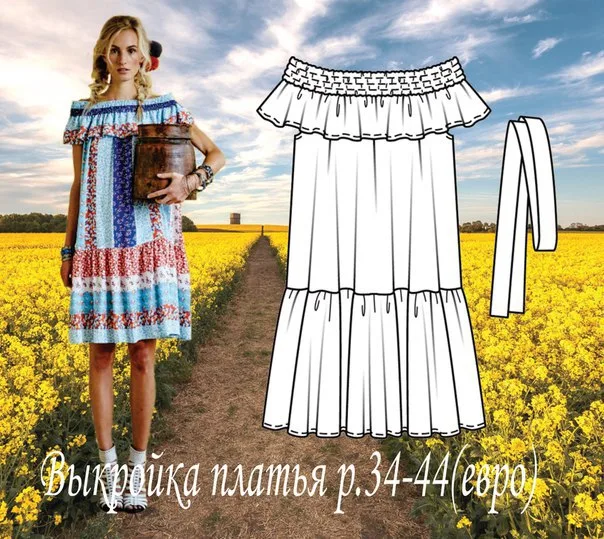 Сукня – селянка (р 34-44 євро)