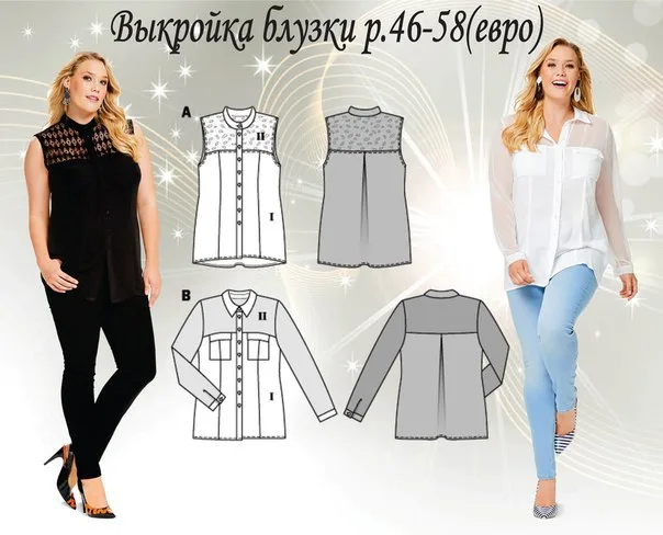 Жіночі блузки та туніки (розмір 46-60євро)