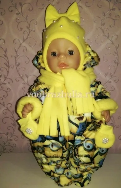 Шапочка з бантом для ляльки Baby Born