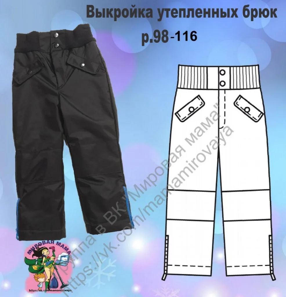 Дитячі штани, що утеплюють прогулянки (р 110-140)