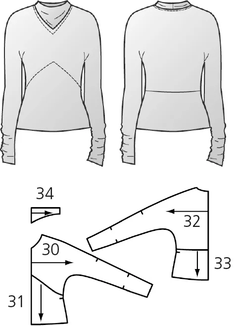 Пуловер Розміри 36-44 eur