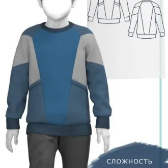 Світшот з рукавом реглан (34-46 європ)