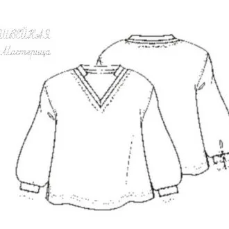 Блуза для дівчинки (104-134)