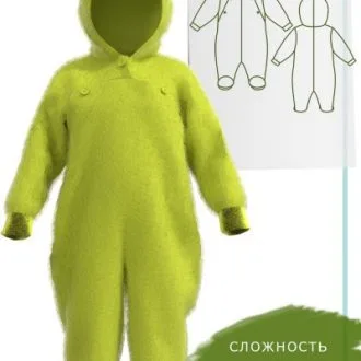 Комбінезончик і шапочка на весну та осінь для ляльки