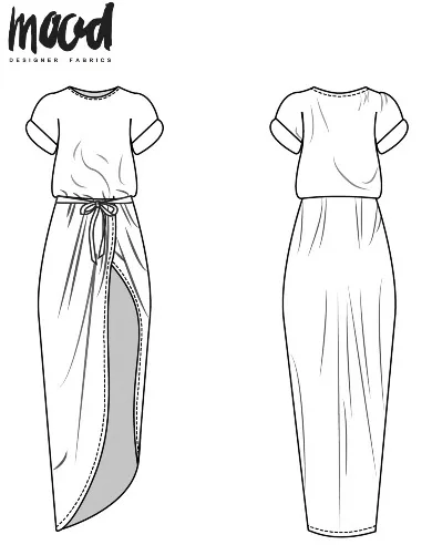 Викройка жіночої сукні розміри 0/2-28/30