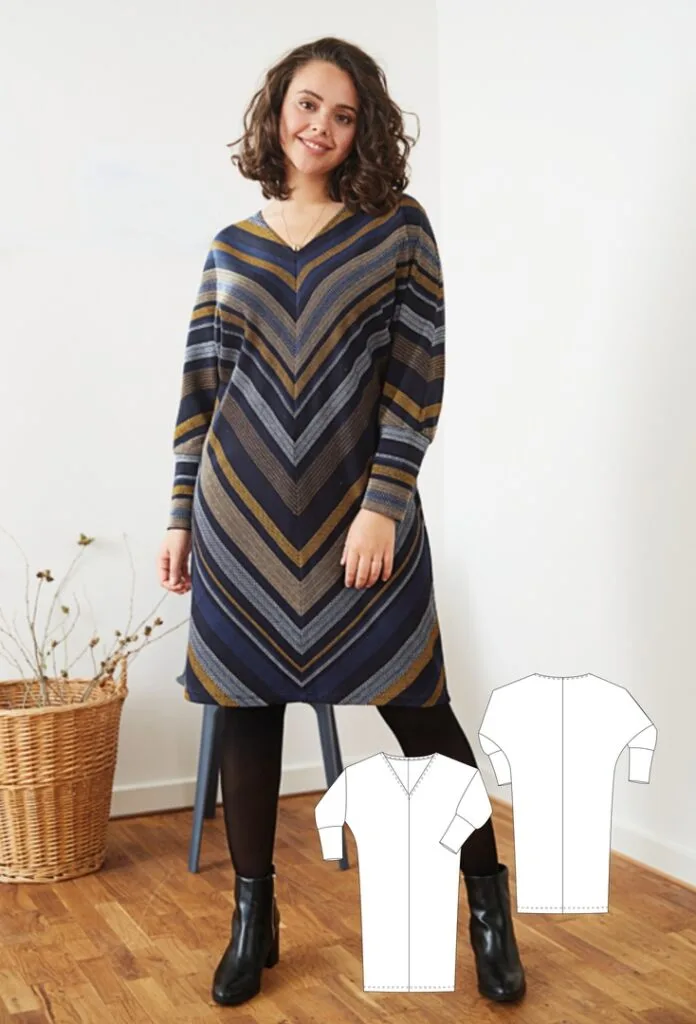 Викройка трикотажного плаття жіночого р.46-56 eur