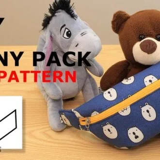Поясна сумка з контрастною окантовкою