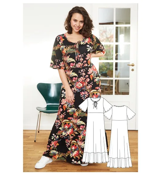 Викройка сукні жіночої Size Plus (р
