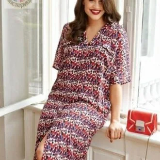 Жіноче утеплене плаття прямого силуету (XS-XXL)