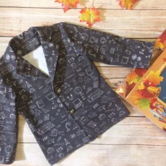 Викройка дитячого трикотажного піджака на зріст 110-134