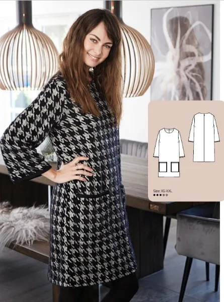 Жіноча сукня з довгими рукавами (XS-XXL)