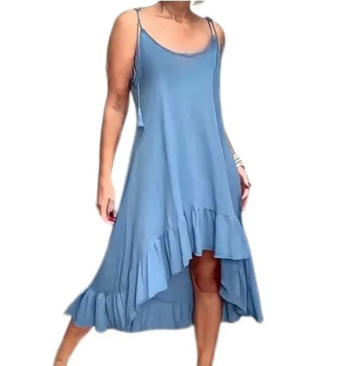 Сарафан з асиметричним подолом та рюшею (XS-3XL)