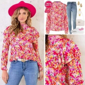 Блуза на бретелях з драпіруванням, XS-XL