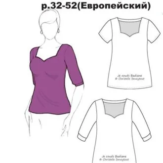 Викройка сукні з вузлом 40-52 євро