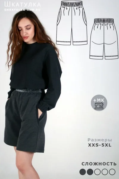 Жіночі трикотажні шорти (XS, 5XL)