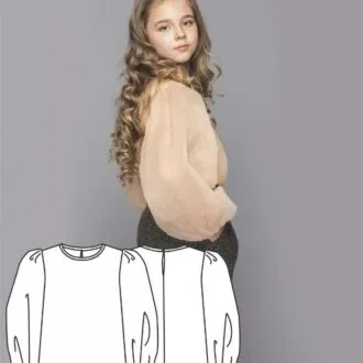 Дитяча блуза з рушею