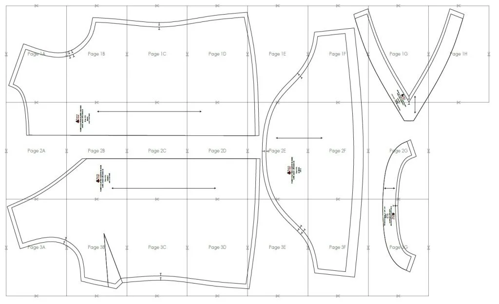 Блуза з V-подібним вирізом та короткими рукавами (XXS-5XL)