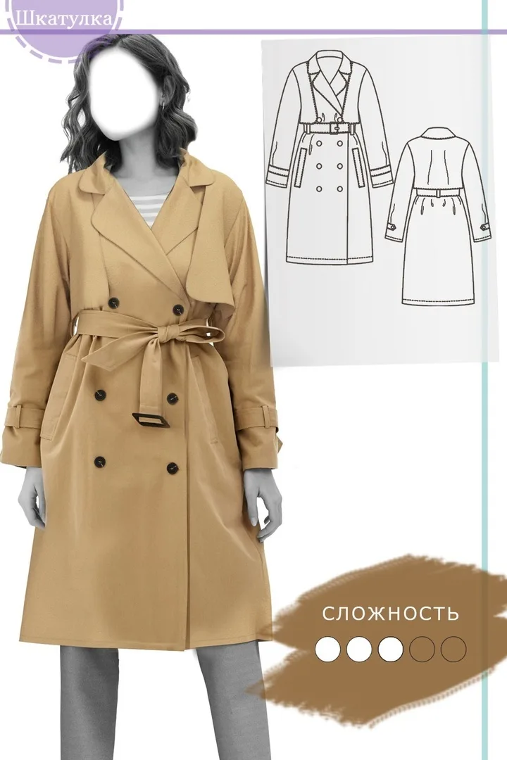 Жіночий тренчкот (розміри 40-66 Росія)