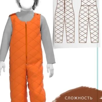 Джинсовий напівкомбінезон для дітей (р. 2-14 років)