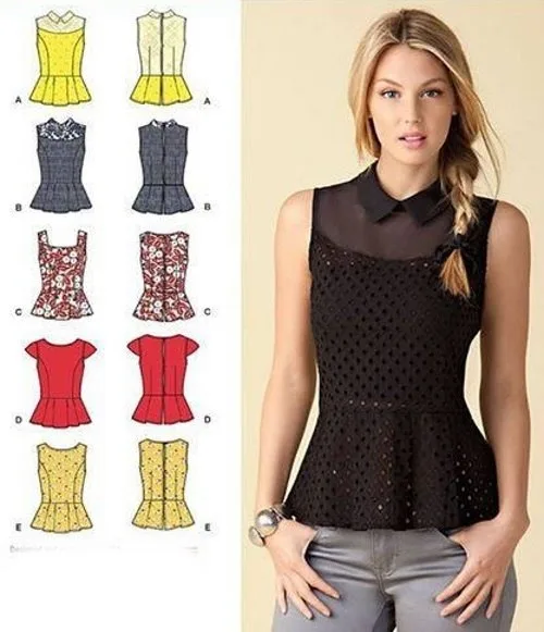 Жіночі блузки з баскою (30-38eur)