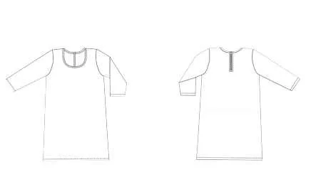 Жіноча туніка з рукавами 3/4 (XS-XL)