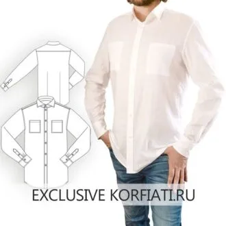 Сорочка чоловіча (розмір 48-54)