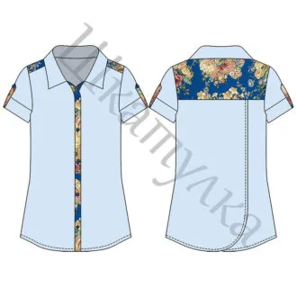 Сорочка(туніка) з рукавом реглан для дівчинки (зріст 89-134)