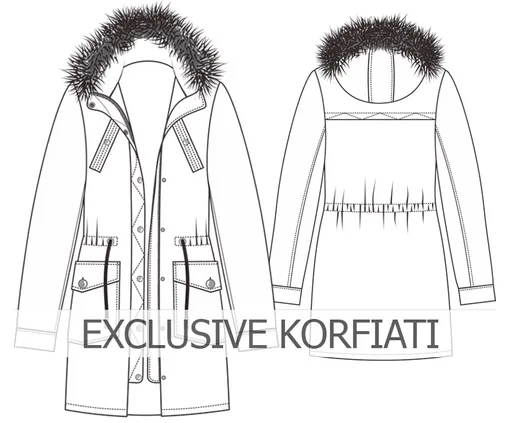 Парку з капюшоном (куртка жіноча)