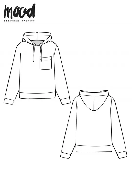 Толстовка жіноча «Boxwood» з капюшоном і накладною кишенею, розміри 40/42-66/68