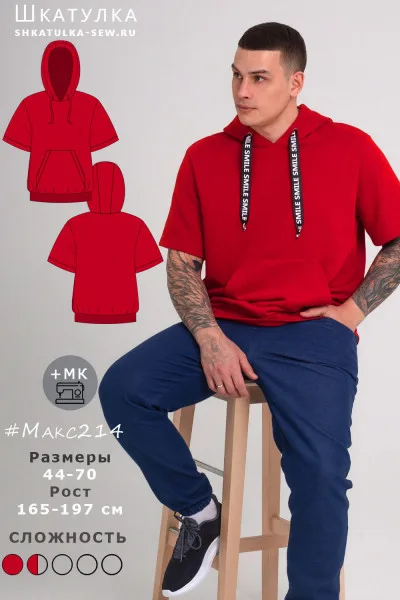 Чоловічі футболки-худі 44-70