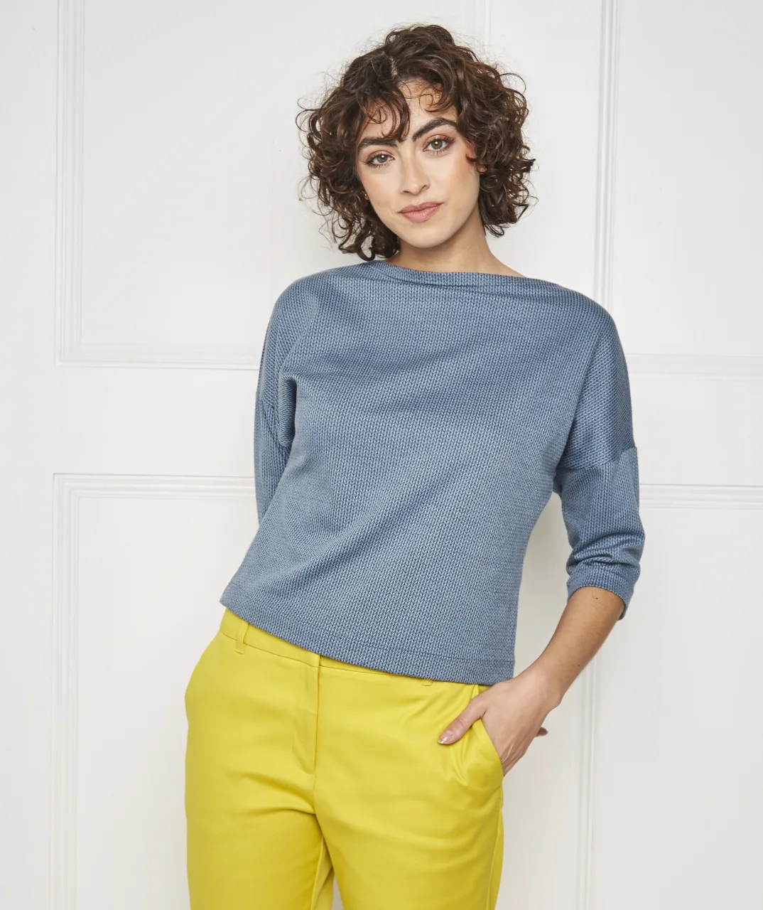 Жіноча трикотажна кофточка «Boxy Top»