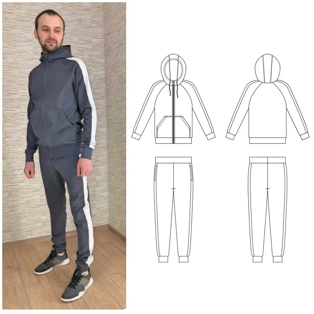 Спортивний чоловічий костюм (розміри 44-54 Росія)