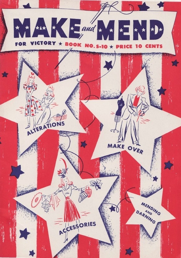 Книга “Make and Mend For Victory”, Spool Cotton Co., 1942